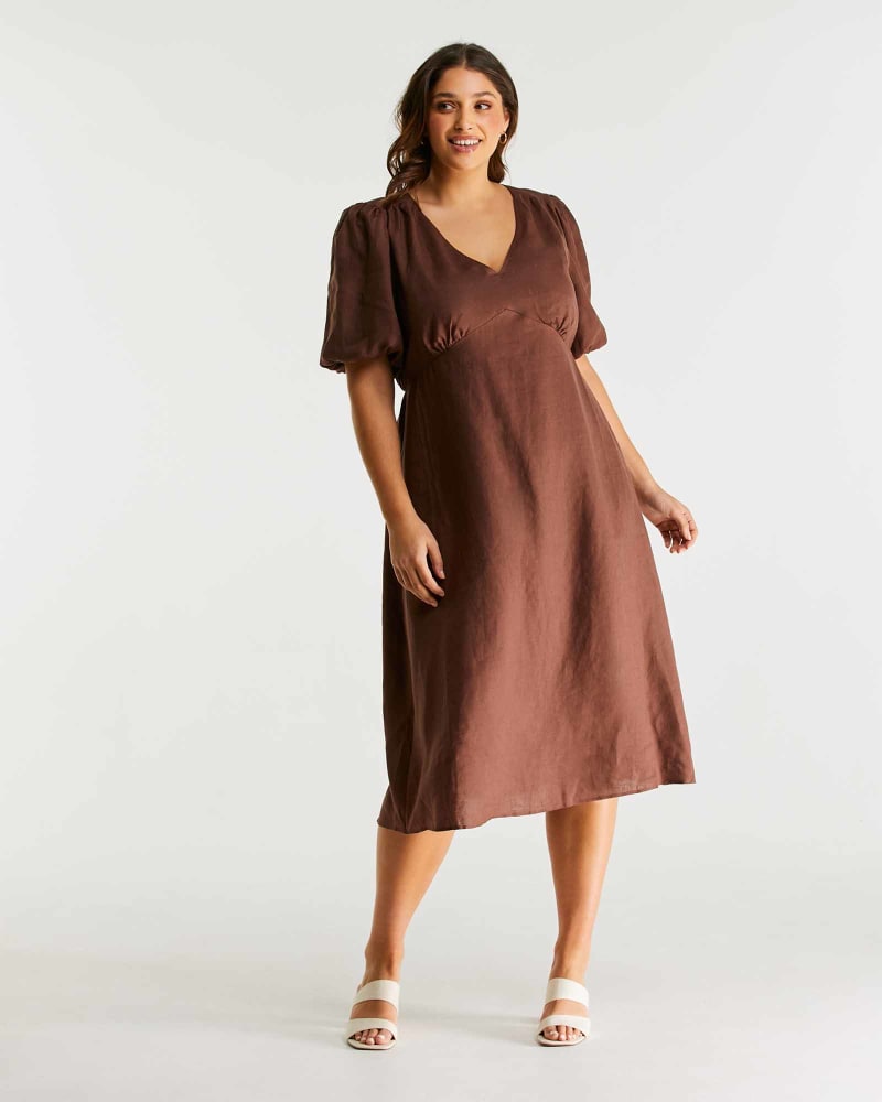 Plus Size Isola Dress Chocolate